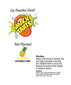 Alternative view of Smack Tarts Lickable Lube Sour Pineapple 2 Oz.