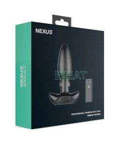 Nexus Beat Thumping Butt Plug – remote-controlled vibrating anal plug with thumping motion – body-safe silicone rechargeable design