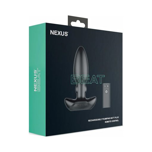 Nexus Beat Thumping Butt Plug – remote-controlled vibrating anal plug with thumping motion – body-safe silicone rechargeable design