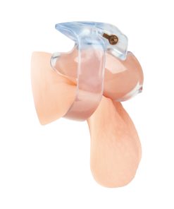 Blue Line Small Dick Acrylic Mini Chastity Cage