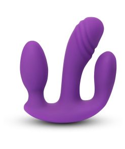 Together Blended Pleasure Remote Controlled Triple-Pronged Vibrator
