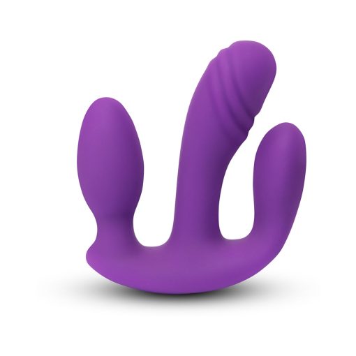 Together Blended Pleasure Remote Controlled Triple-Pronged Vibrator - Image 3