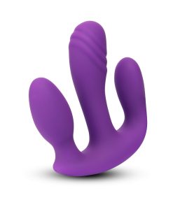 Together Blended Pleasure Remote Controlled Triple-Pronged Vibrator