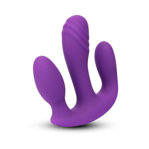 Together Blended Pleasure Remote Controlled Triple-Pronged Vibrator - Image 4