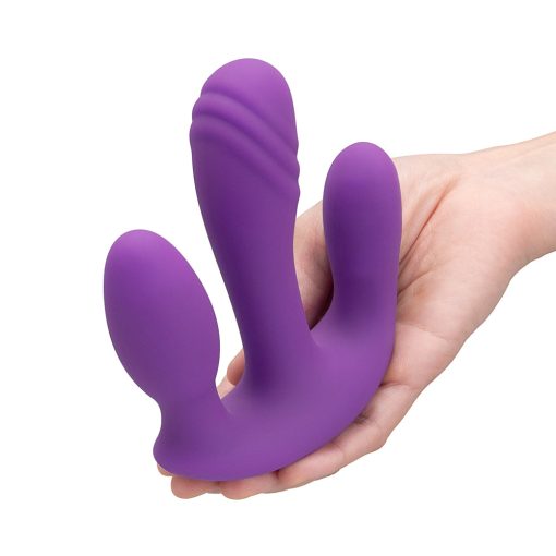 Together Blended Pleasure Remote Controlled Triple-Pronged Vibrator - Image 8