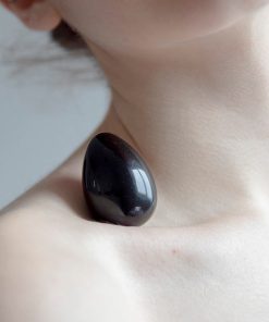 Chakrubs Xaga Yoni Egg Obsidian (Non-Drilled)