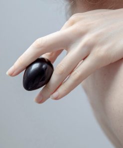 Chakrubs Xaga Yoni Egg Obsidian (Non-Drilled)