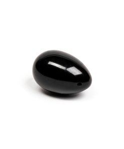 Alternative view of Chakrubs Xaga Yoni Egg Obsidian (Drilled)