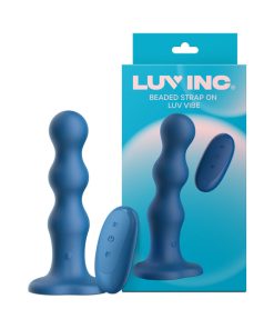 Luv Inc Bs38: Beaded Strap-On Luv Vibe Blue