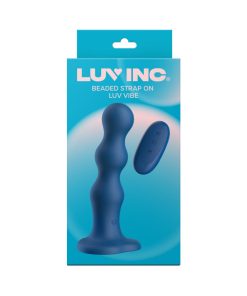 Luv Inc Bs38: Beaded Strap-On Luv Vibe Blue