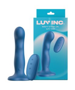 Luv Inc Ws38: Wavy Strap On Luv Vibe Blue