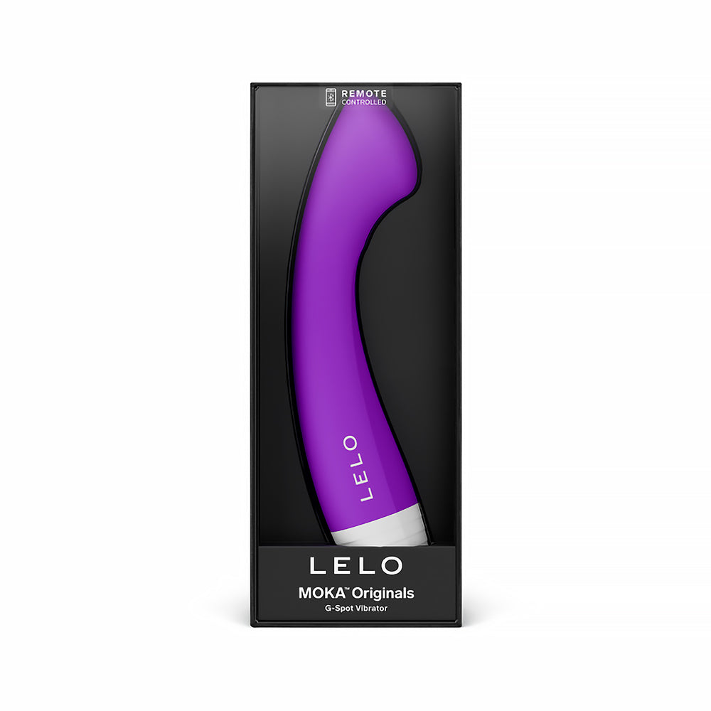 Lelo Moka Originals – G-Spot Vibrator with 8 Vibration Patterns 1 Lelo Moka originals g-spot vibrator with flattened tip design, smooth silicone shaft, and 3-button interface
