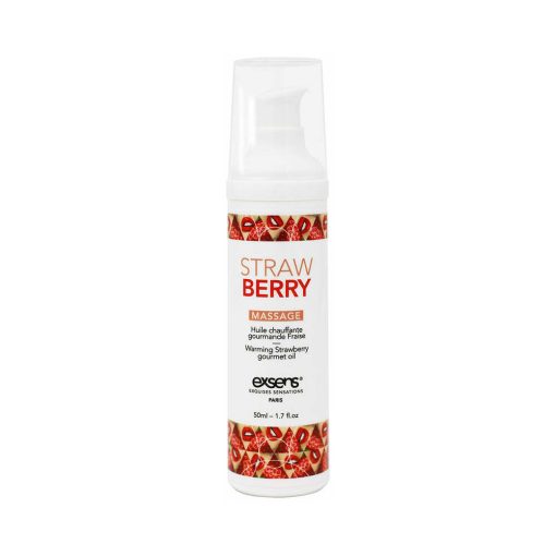Exsens Warming Massage Oil Strawberry 1.7 Oz. - Image 2