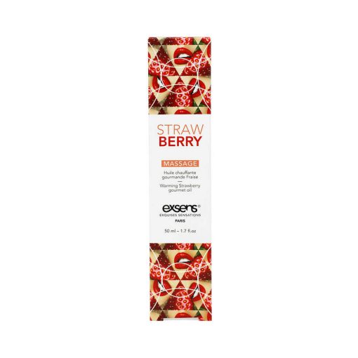 Exsens Warming Massage Oil Strawberry 1.7 Oz. - Image 3