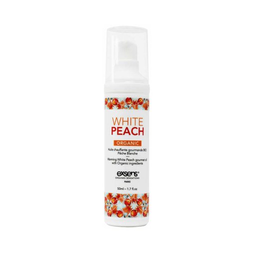 Exsens Warming Massage Oil White Peach 1.7 Oz. - Image 2