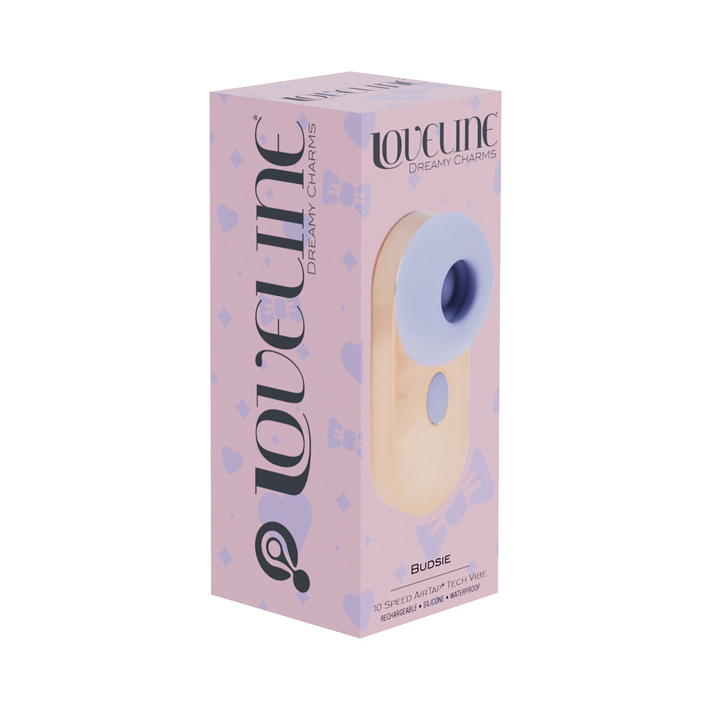 Loveline Budsie Airtaptech Rechargeable Vibrator Lavender 1 Loveline Budsie Airtaptech Rechargeable Vibrator Lavender