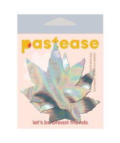 Pastease Indica Pot Leaf: Silver Holographic Weed Pasties 7 Pastease Indica Pot Leaf: Silver Holographic Weed Pasties