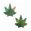 Pastease Indica Pot Leaf: Green Holographic Weed Pasties 8 Pastease Indica Pot Leaf: Green Holographic Weed Pasties