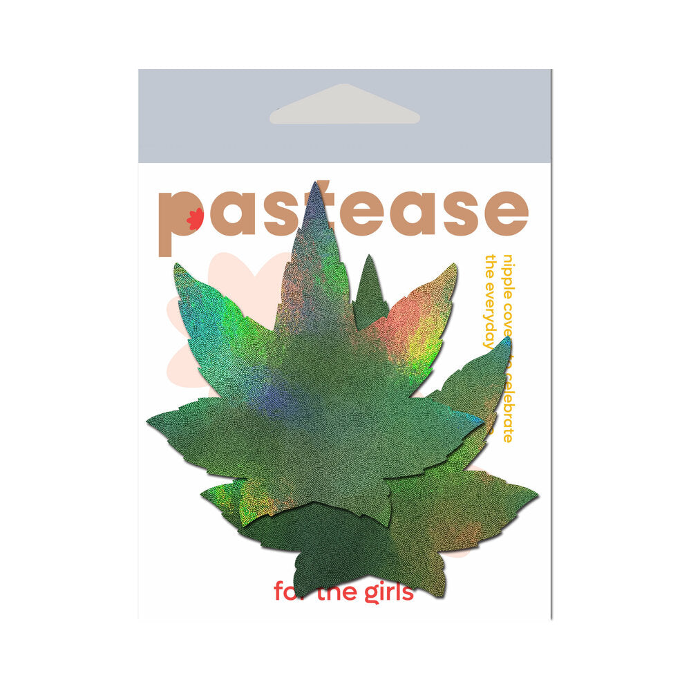 Pastease Indica Pot Leaf: Green Holographic Weed Pasties 4 Pastease Indica Pot Leaf: Green Holographic Weed Pasties - Image 4