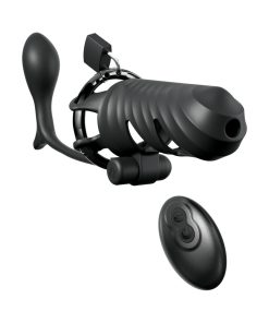 Fantasy C-Ringz Remote-Controlled Vibrating Cock Blocker With Ass-Gasm Plug Black 6 Fantasy C-Ringz Remote-Controlled Vibrating Cock Blocker With Ass-Gasm Plug Black