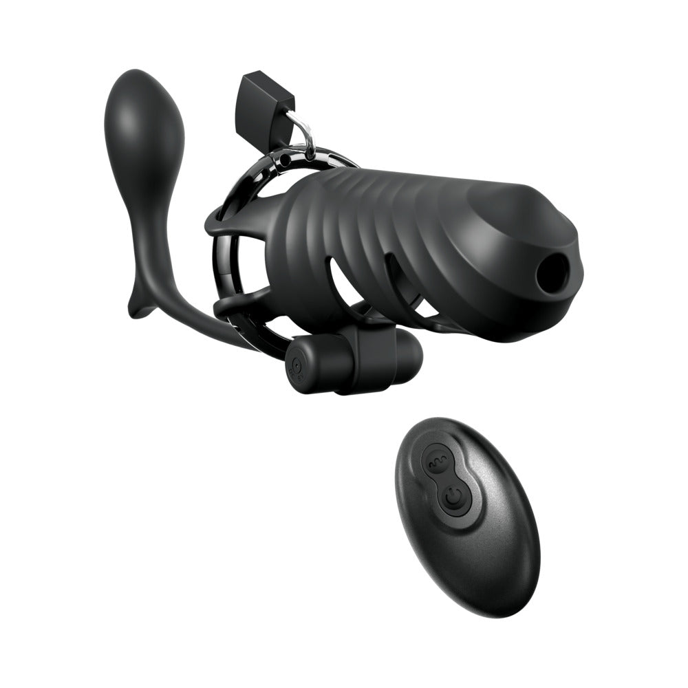 Fantasy C-Ringz Remote-Controlled Vibrating Cock Blocker With Ass-Gasm Plug Black 2 Fantasy C-Ringz Remote-Controlled Vibrating Cock Blocker With Ass-Gasm Plug Black - Image 2