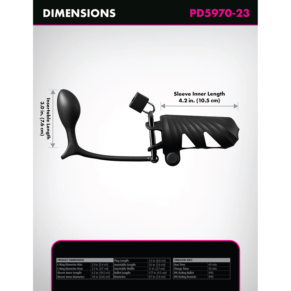 Fantasy C-Ringz Remote-Controlled Vibrating Cock Blocker With Ass-Gasm Plug Black 5 Fantasy C-Ringz Remote-Controlled Vibrating Cock Blocker With Ass-Gasm Plug Black - Image 5
