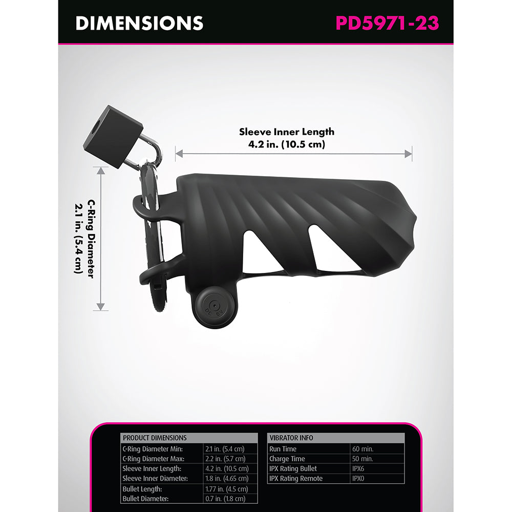 Fantasy C-Ringz Remote-Controlled Vibrating Cock Blocker Black 4 Fantasy C-Ringz Remote-Controlled Vibrating Cock Blocker Black - Image 4