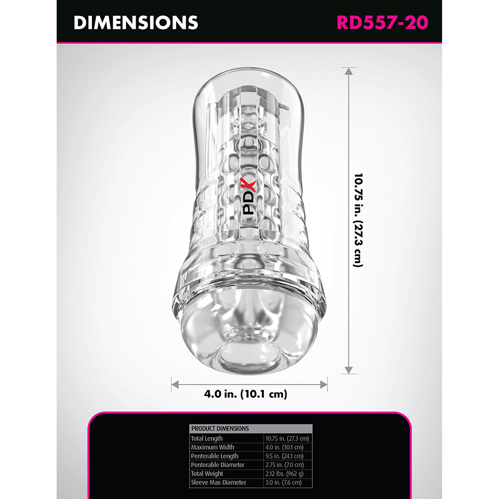 Pdx Elite Viewtube See-Thru Ez-Grip Clear 6 Pdx Elite Viewtube See-Thru Ez-Grip Clear - Image 6