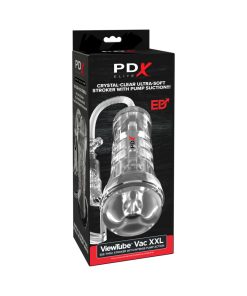 Pdx Elite Viewtube Vac Xxl Pump See Thru Ez-Grip Pump Stroker Clear