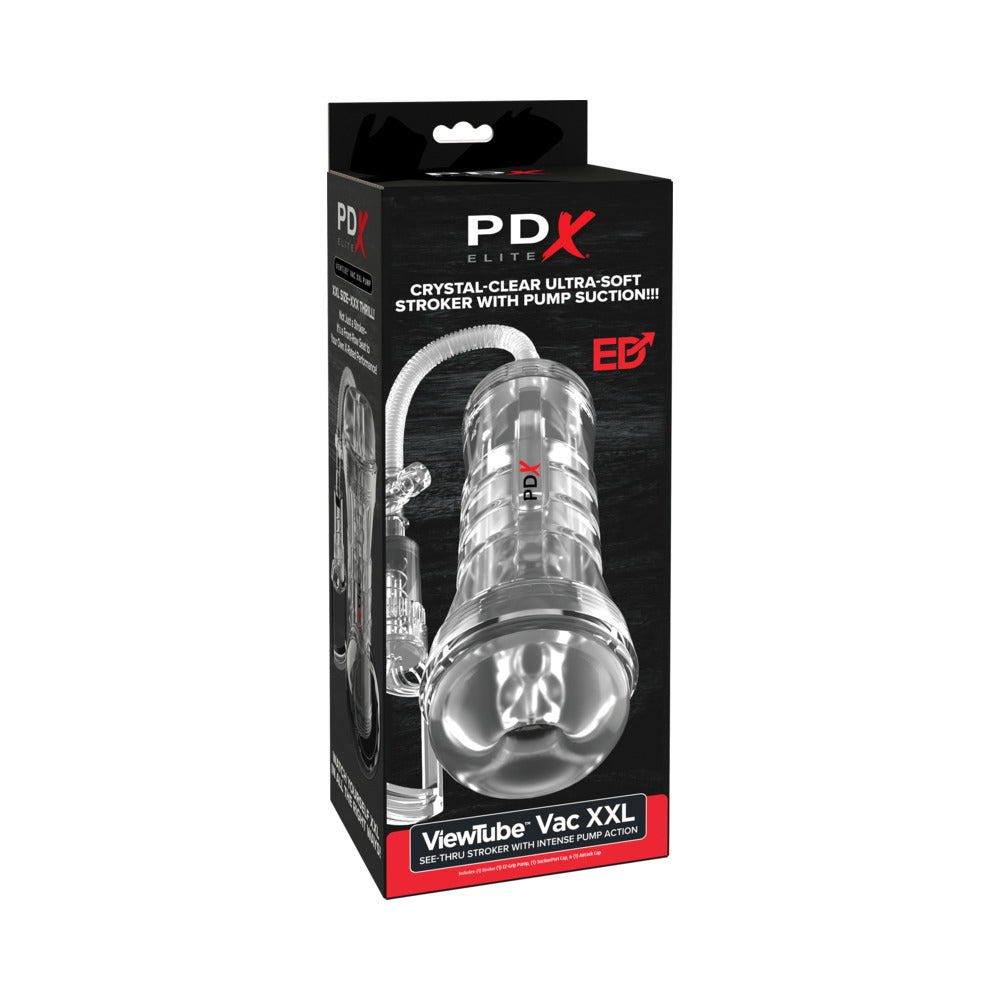 Pdx Elite Viewtube Vac Xxl Pump See Thru Ez-Grip Pump Stroker Clear 1 Pdx Elite Viewtube Vac Xxl Pump See Thru Ez-Grip Pump Stroker Clear