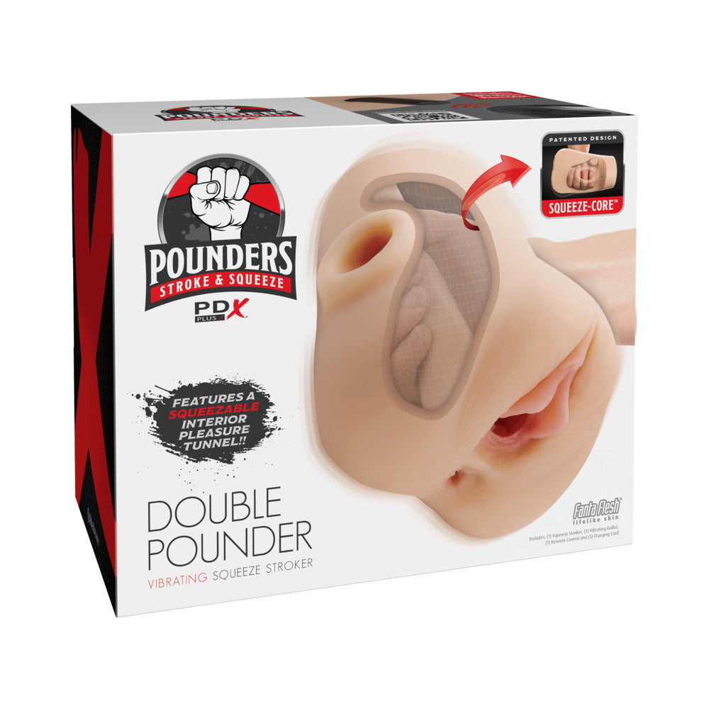 Pdx Plus Double Pounder Vibrating Squeeze Stroker Light 1 Pdx Plus Double Pounder Vibrating Squeeze Stroker Light