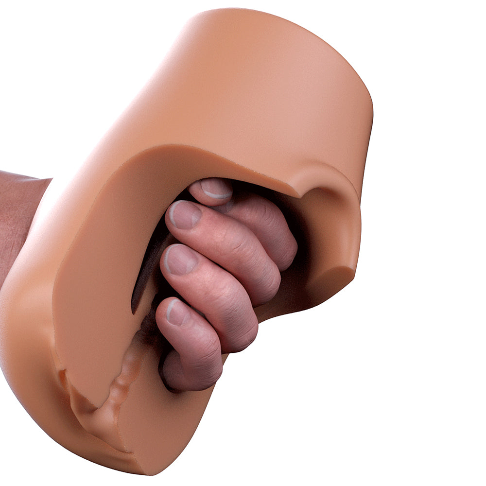 Pdx Plus Pussy Pounder Squeeze Stroker Brown 2 Pdx Plus Pussy Pounder Squeeze Stroker Brown - Image 2