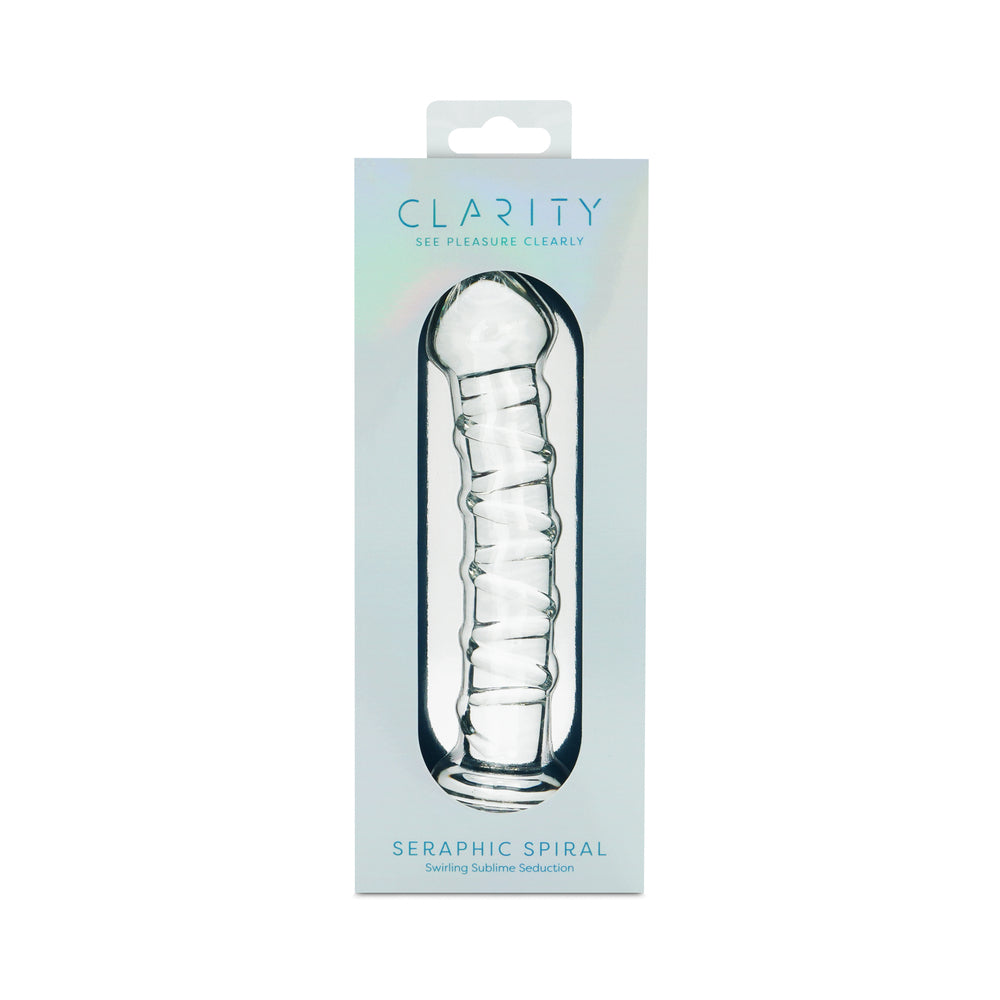 Clarity Seraphic Spiral Glass Dildo 1 Clarity Seraphic Spiral Glass Dildo