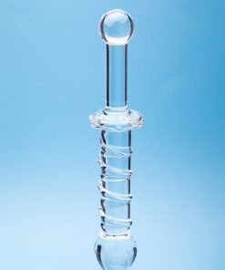 Clarity Elysian Swirl Glass Dildo