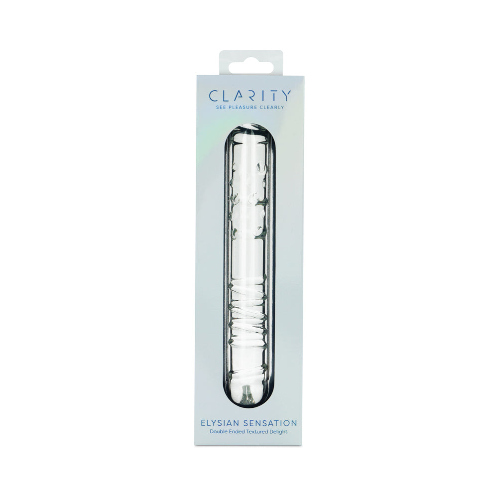 Clarity Elysian Sensation Glass Dildo 1 Clarity Elysian Sensation Glass Dildo
