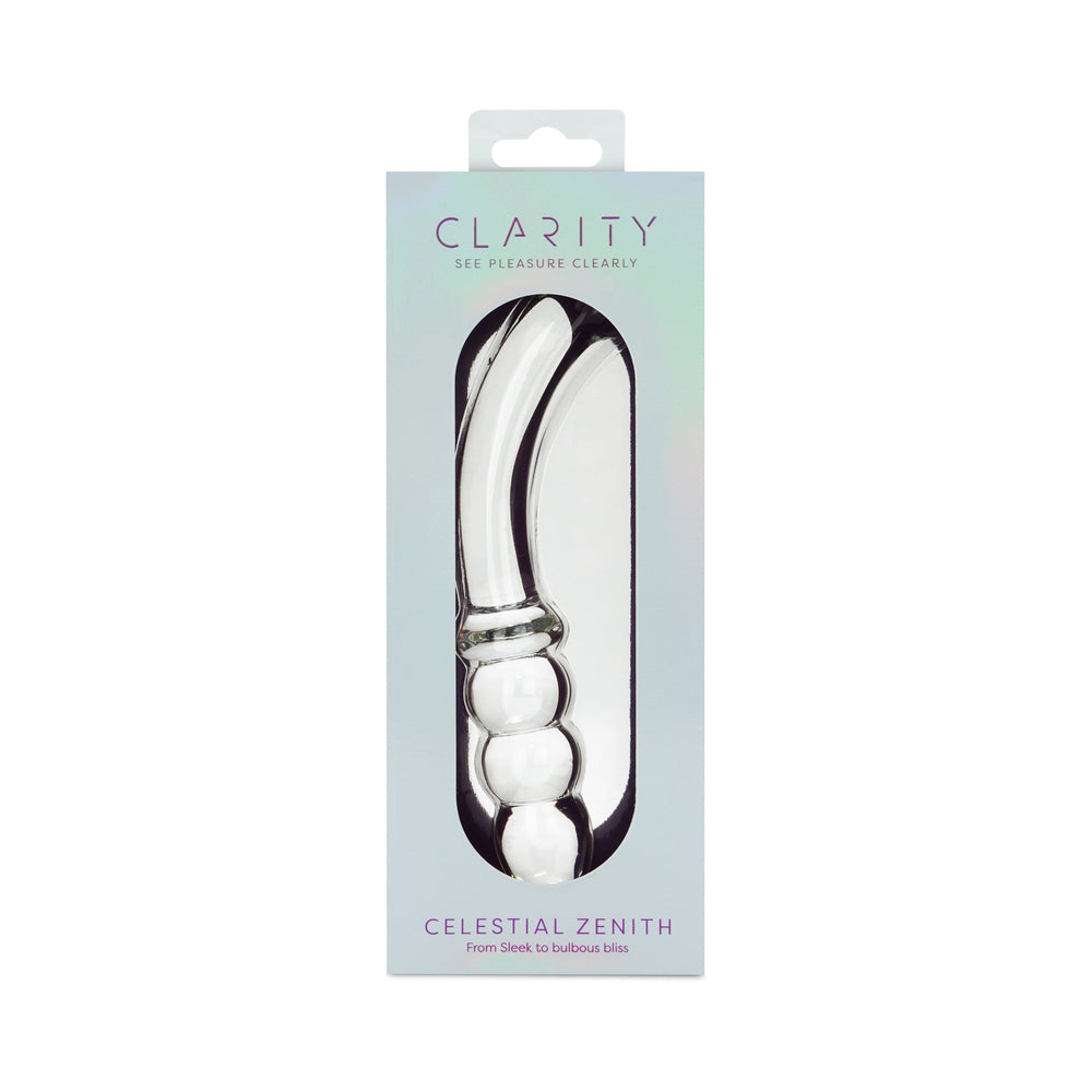 Clarity Celestial Zenith Glass Dildo 1 Clarity Celestial Zenith Glass Dildo