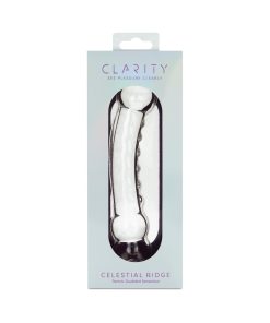 Clarity Celestial Ridge Glass Dildo