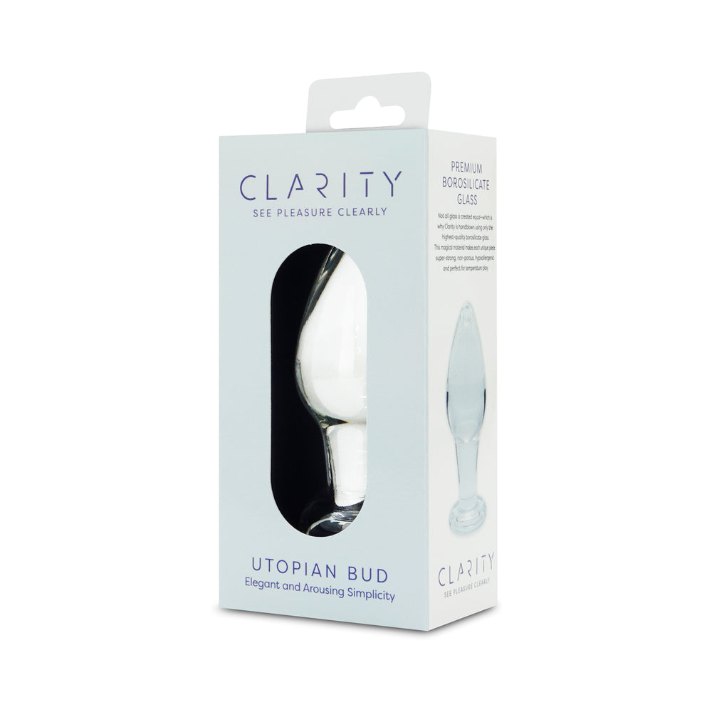 Clarity Utopian Bud Glass Plug 4 Clarity Utopian Bud Glass Plug - Image 4