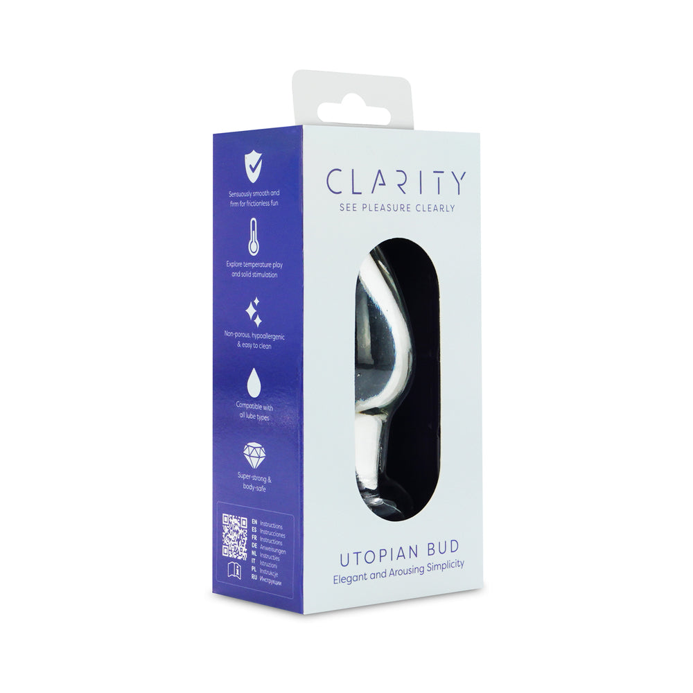 Clarity Utopian Bud Glass Plug 5 Clarity Utopian Bud Glass Plug - Image 5