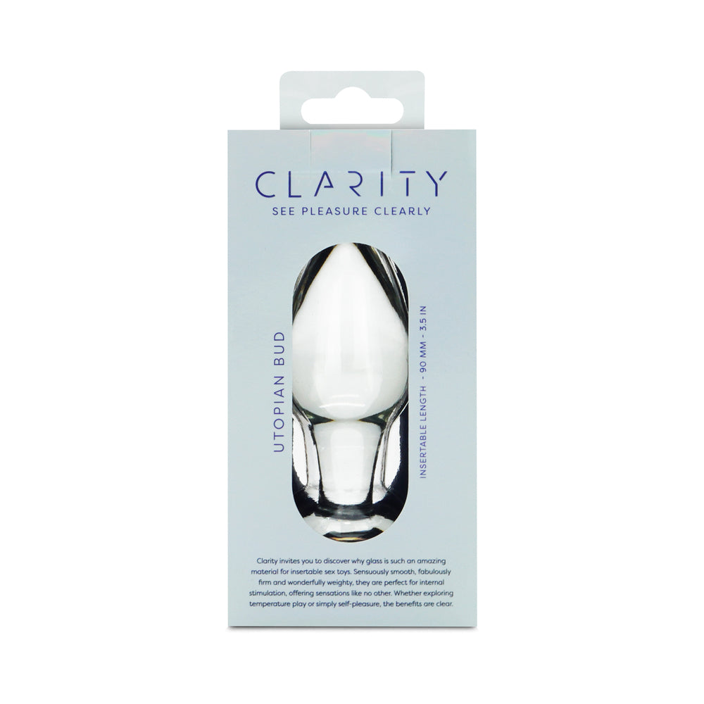 Clarity Utopian Bud Glass Plug 6 Clarity Utopian Bud Glass Plug - Image 6