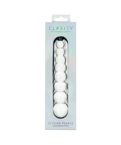 Clarity Elysian Pearls Glass Dildo
