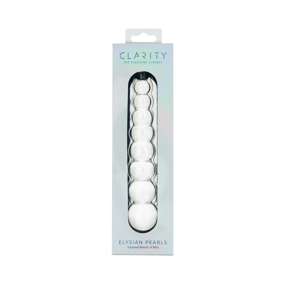 Clarity Elysian Pearls Glass Dildo 1 Clarity Elysian Pearls Glass Dildo