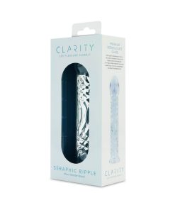 Clarity Seraphic Ripple Glass Dildo