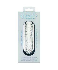 Clarity Seraphic Ripple Glass Dildo