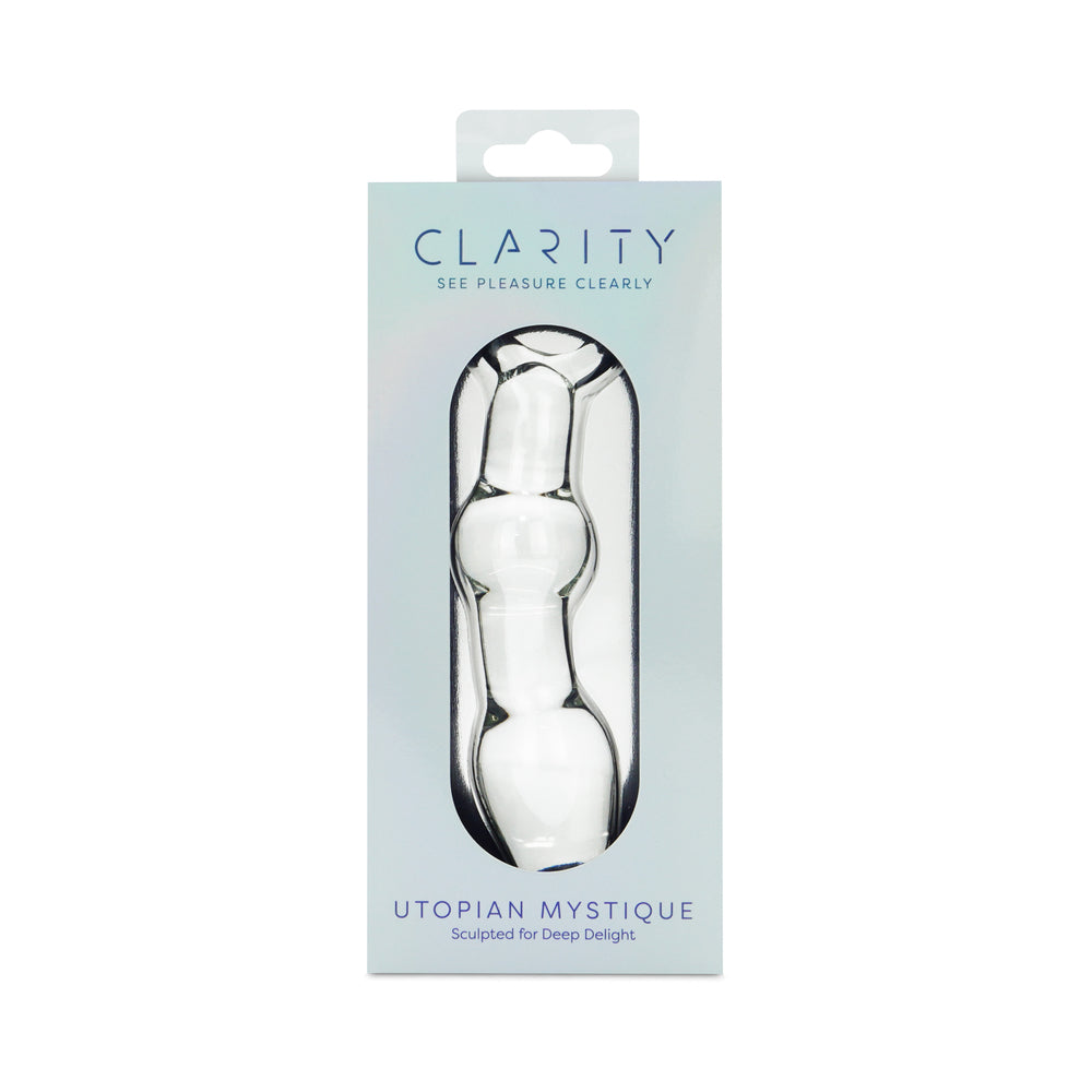 Clarity Utopian Mystique Glass Dildo 1 Clarity Utopian Mystique Glass Dildo