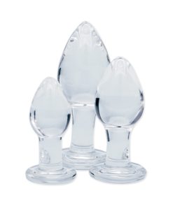 Clarity Utopian Trinity Glass Plug Set 10 Clarity Utopian Trinity Glass Plug Set