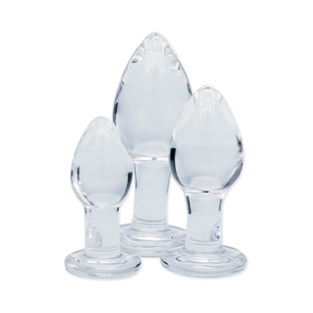 Clarity Utopian Trinity Glass Plug Set 2 Clarity Utopian Trinity Glass Plug Set - Image 2