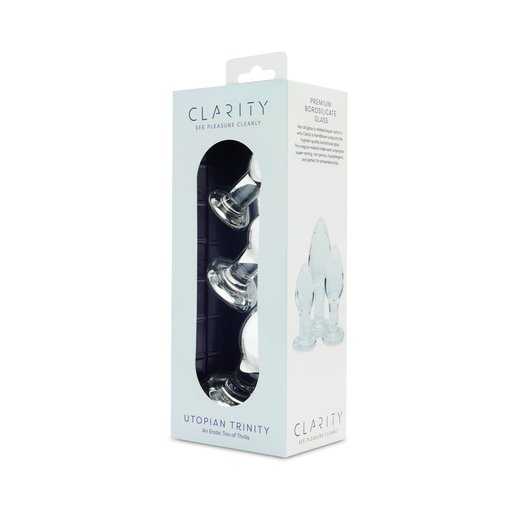 Clarity Utopian Trinity Glass Plug Set 8 Clarity Utopian Trinity Glass Plug Set - Image 8