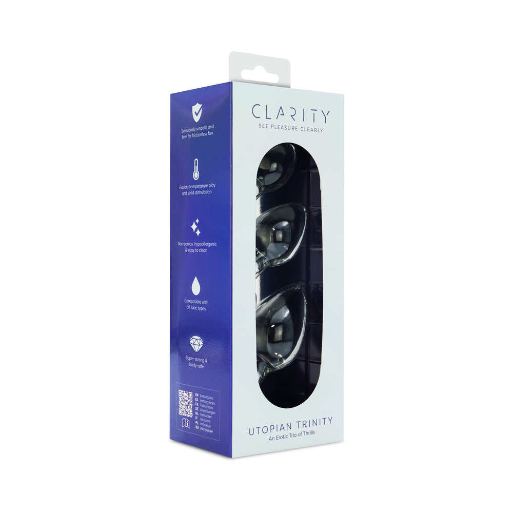 Clarity Utopian Trinity Glass Plug Set 9 Clarity Utopian Trinity Glass Plug Set - Image 9