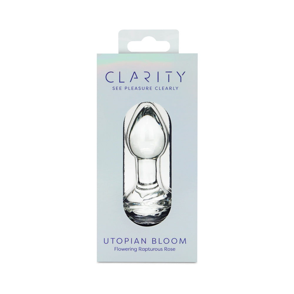 Clarity Utopian Bloom Glass Plug 1 Clarity Utopian Bloom Glass Plug